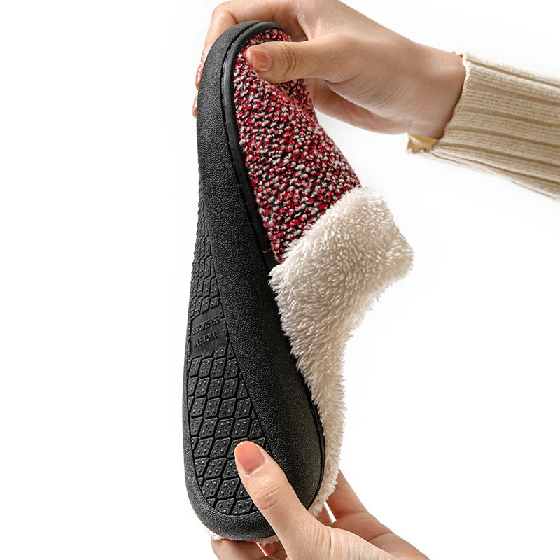Fuzzy Slip On Slippers