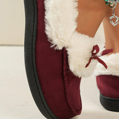Cozy-Lined Moccasin Slippers for Women