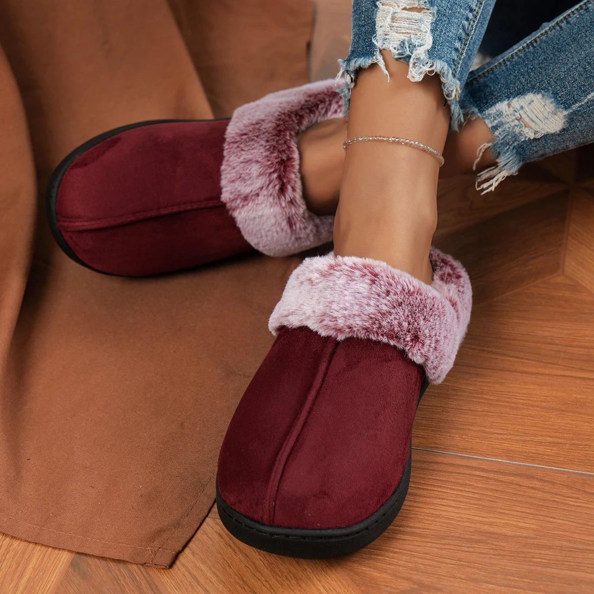 Luna Loafers ®  CozyCloud Plush Microsuede Slippers