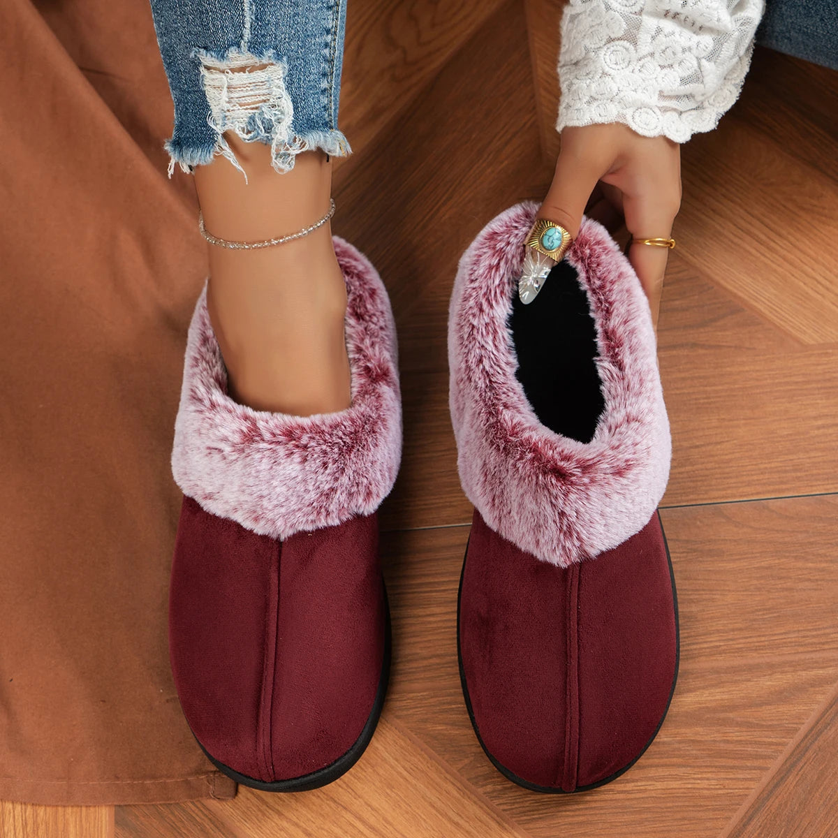Luna Loafers ®  CozyCloud Plush Microsuede Slippers