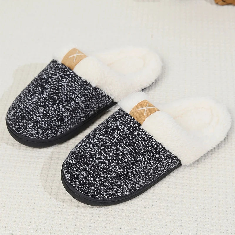 Fuzzy Slip On Slippers
