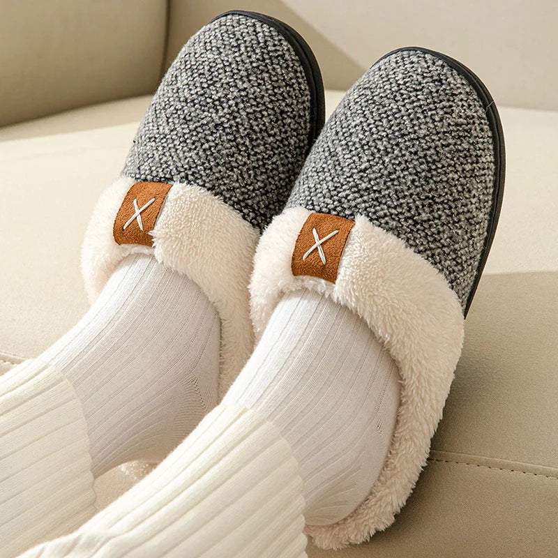 Fuzzy Slip On Slippers
