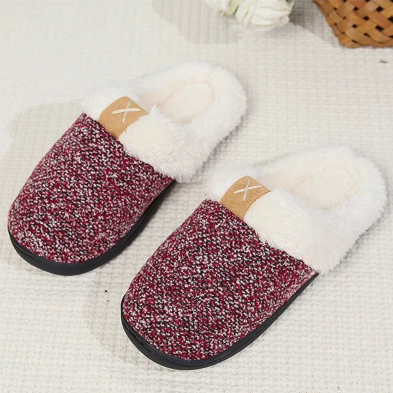 Fuzzy Slip On Slippers