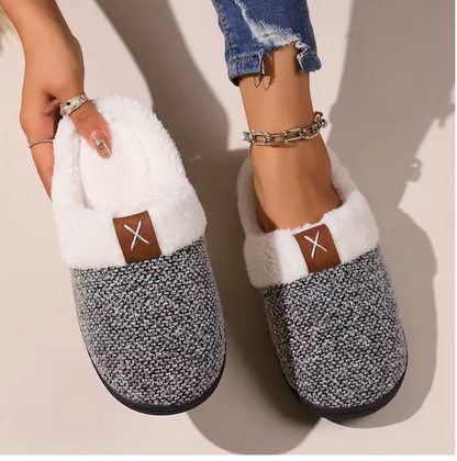 Fuzzy Slip On Slippers