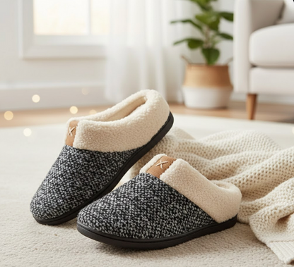Fuzzy Slip On Slippers
