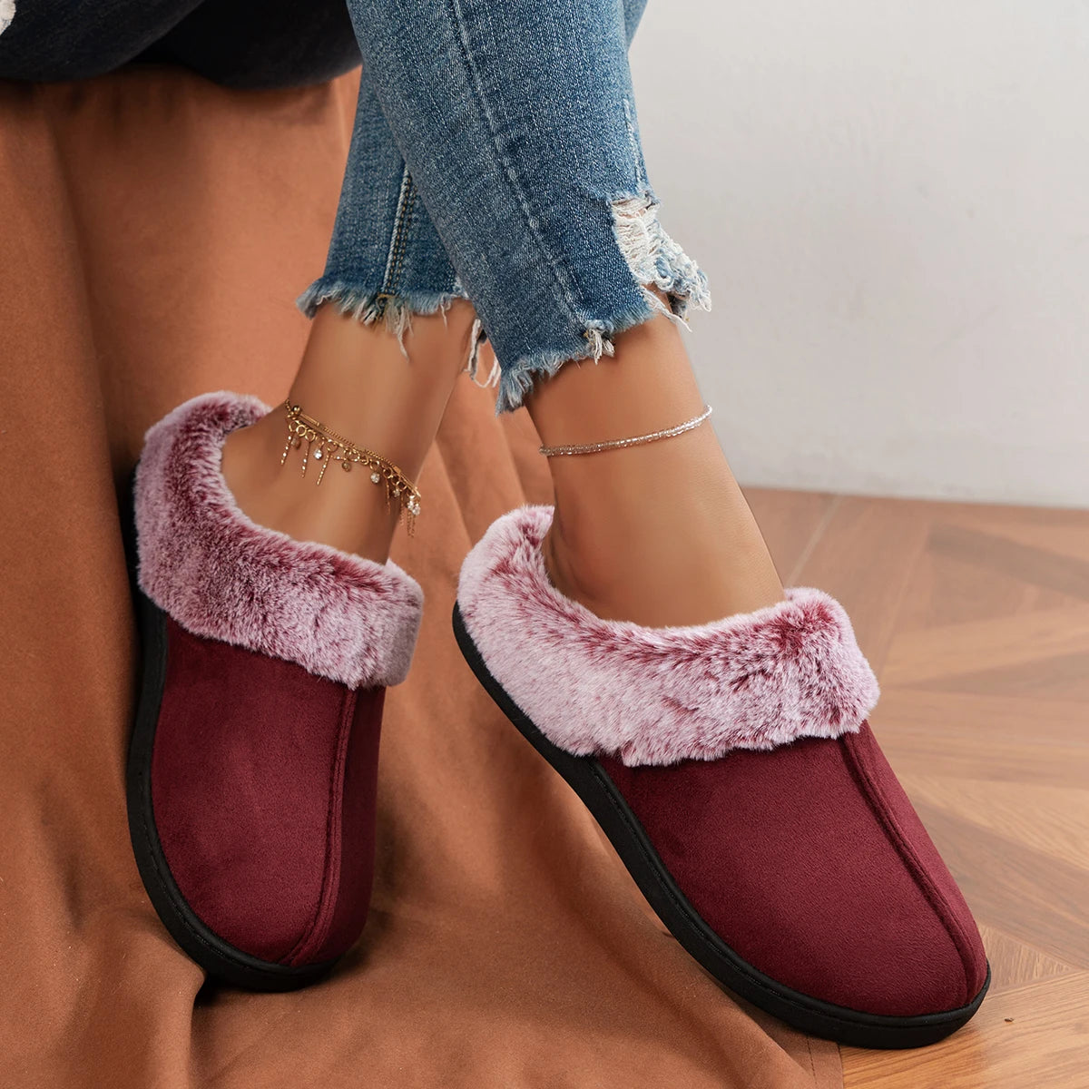 Luna Loafers ®  CozyCloud Plush Microsuede Slippers