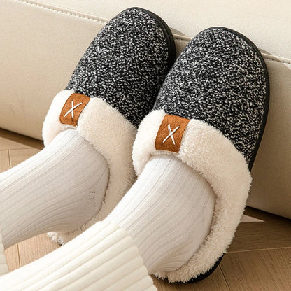 Fuzzy Slip On Slippers